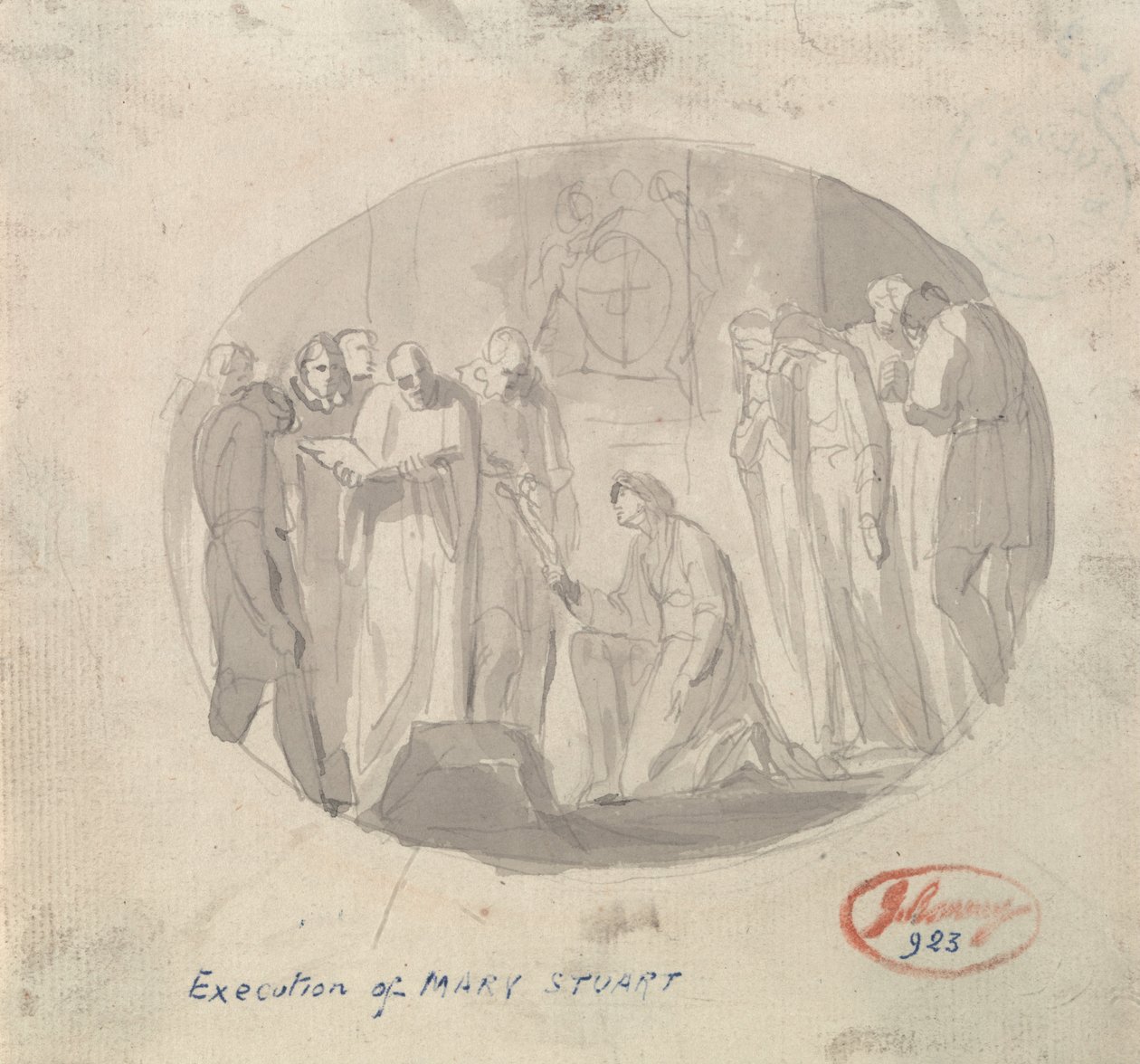 Avrättning av Mary Stuart av George Romney