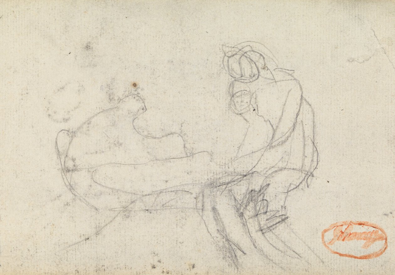 Figurkompositionsstudie 13 av George Romney