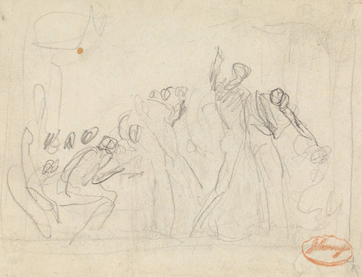 Figurkompositionsstudie 33 av George Romney