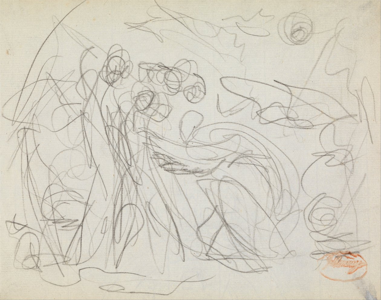Figurkompositionsstudie 37 av George Romney