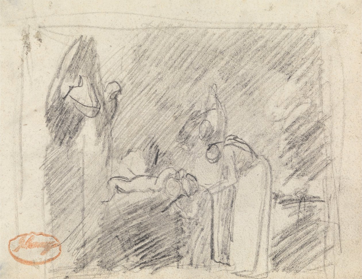 Figur Undersökning av sammansättning 42 av George Romney