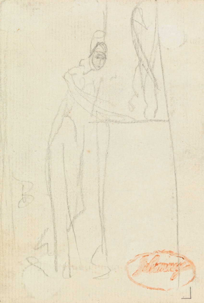 Figurstudie Tretton av George Romney