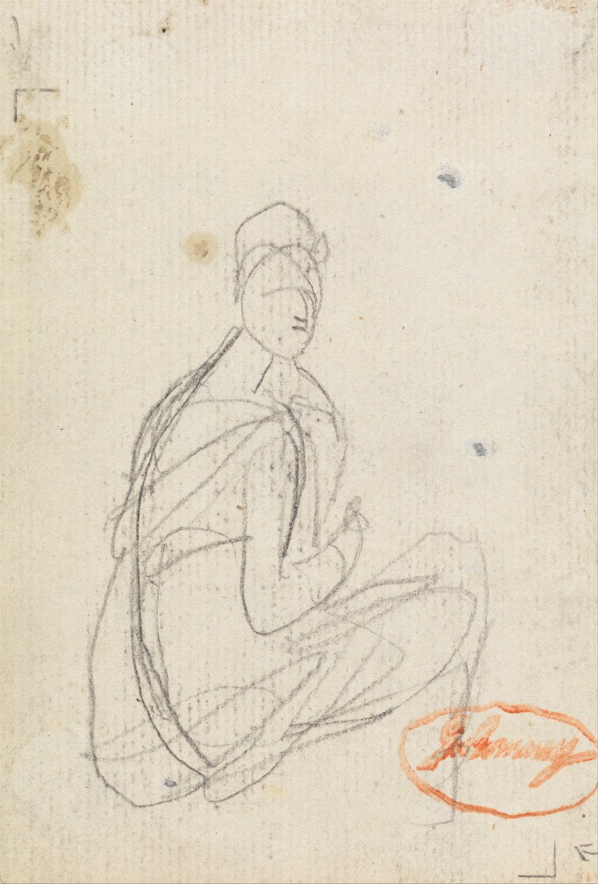 Figurstudie av en kvinna av George Romney