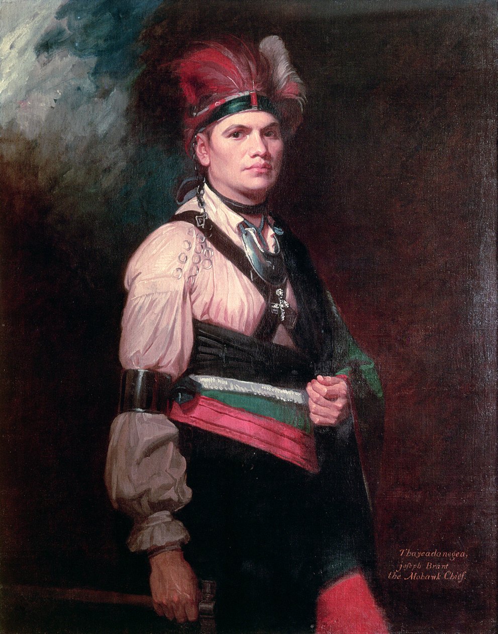 Joseph Brant, chef för Mohawks, 1742-1807 av George Romney