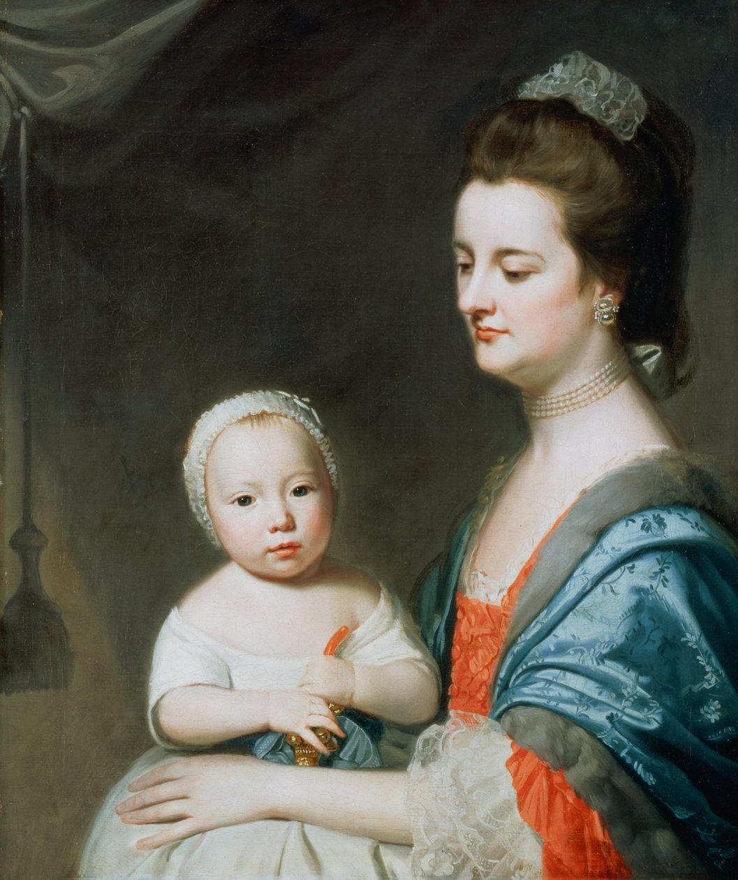 Mrs Marton och hennes son Oliver av George Romney