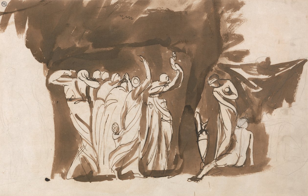 Mytologisk grupp kvinnor och barn av George Romney