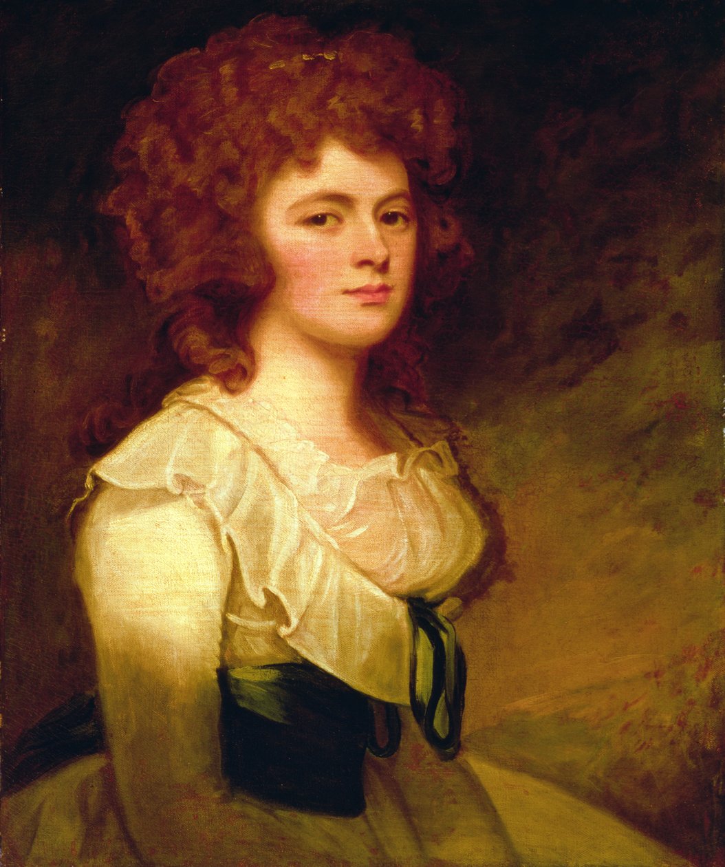 Porträtt av Catherine Chichester av George Romney