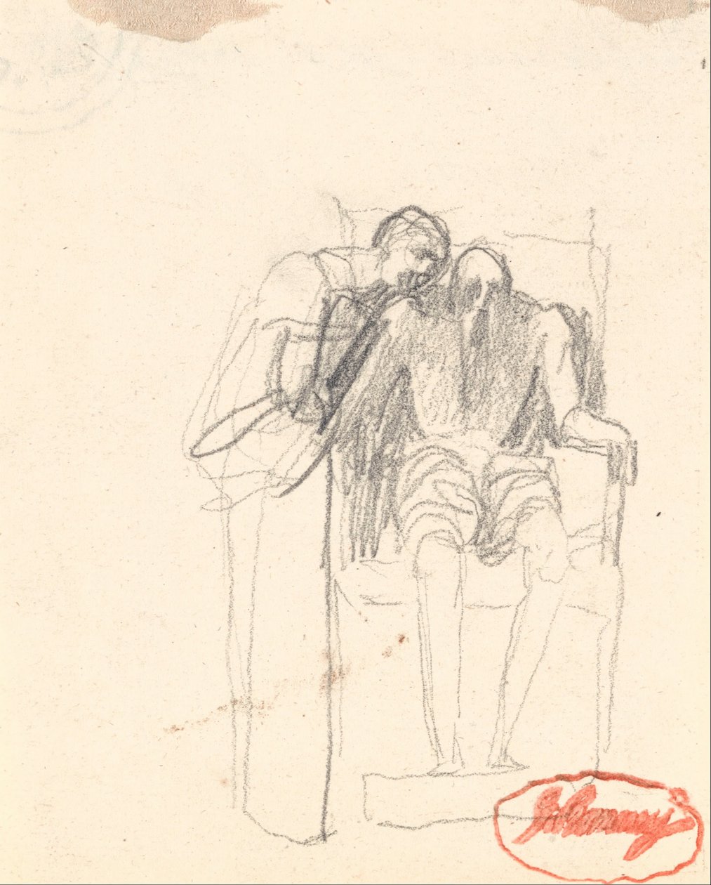 Möjligen två figurer från ålderdomen av George Romney