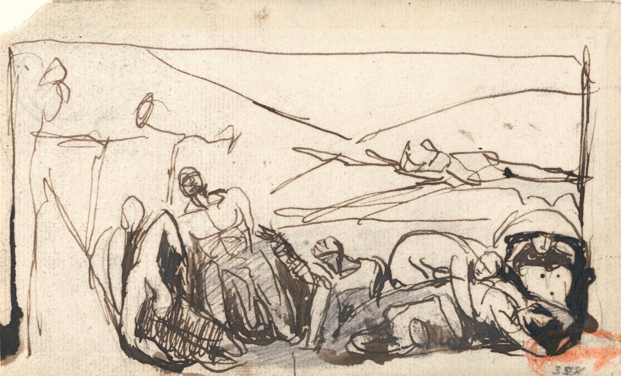Fängelsesscen av George Romney