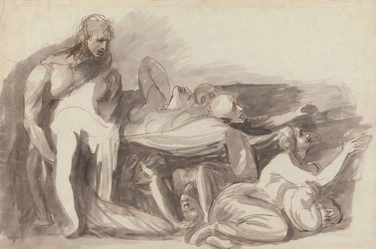 Fängelsesscen av George Romney