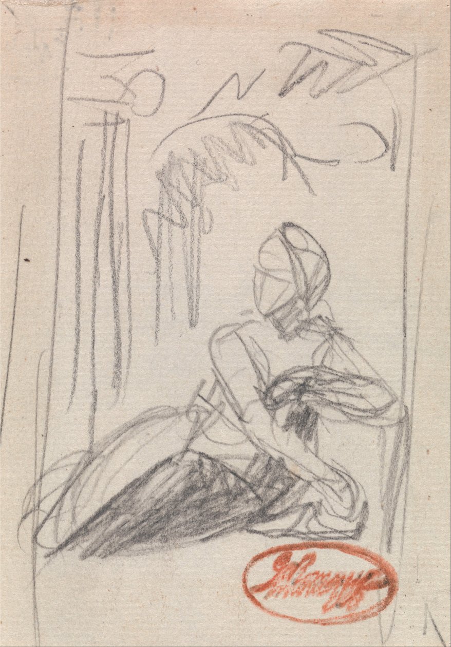 Liggande kvinnlig figur av George Romney