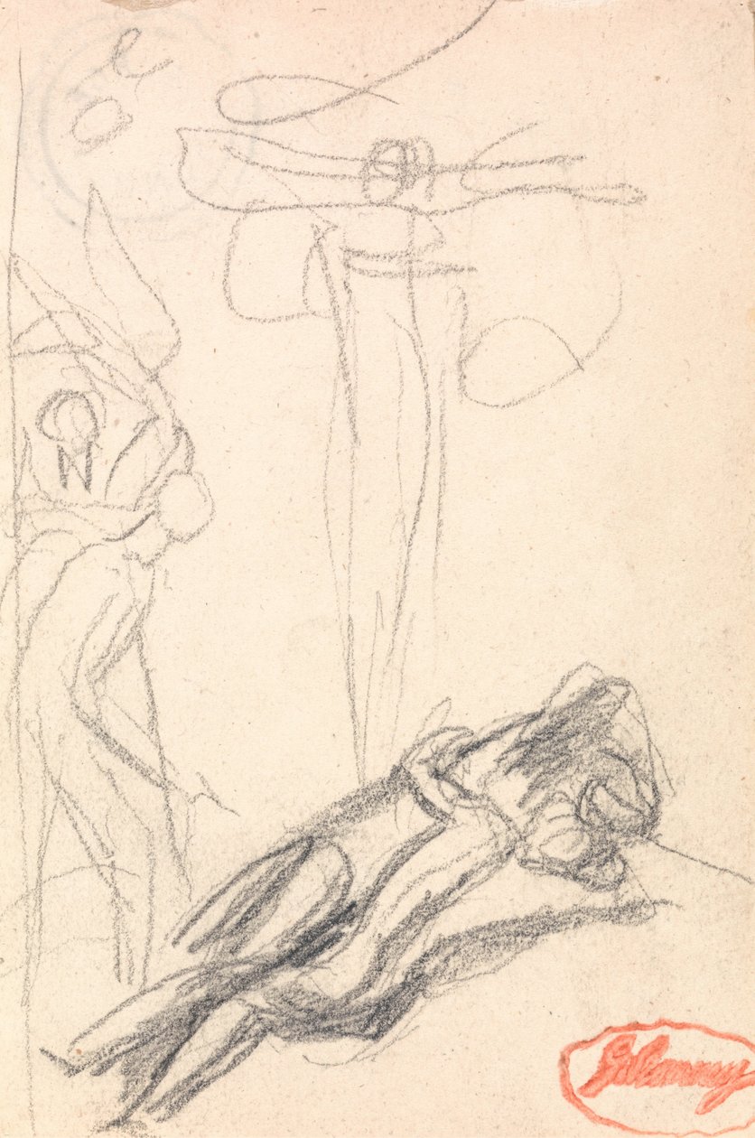 Satan förvånad vid Evas öra av George Romney