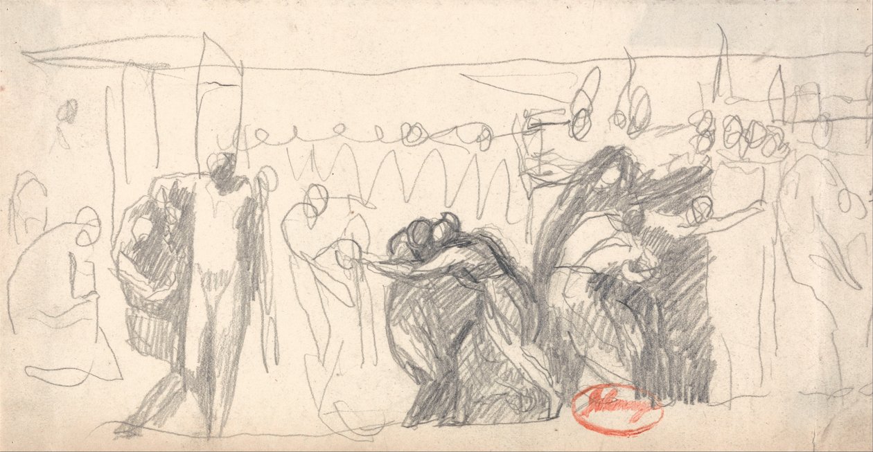 Övergivningen och räddningen av Perdita från The Winters Tale av George Romney