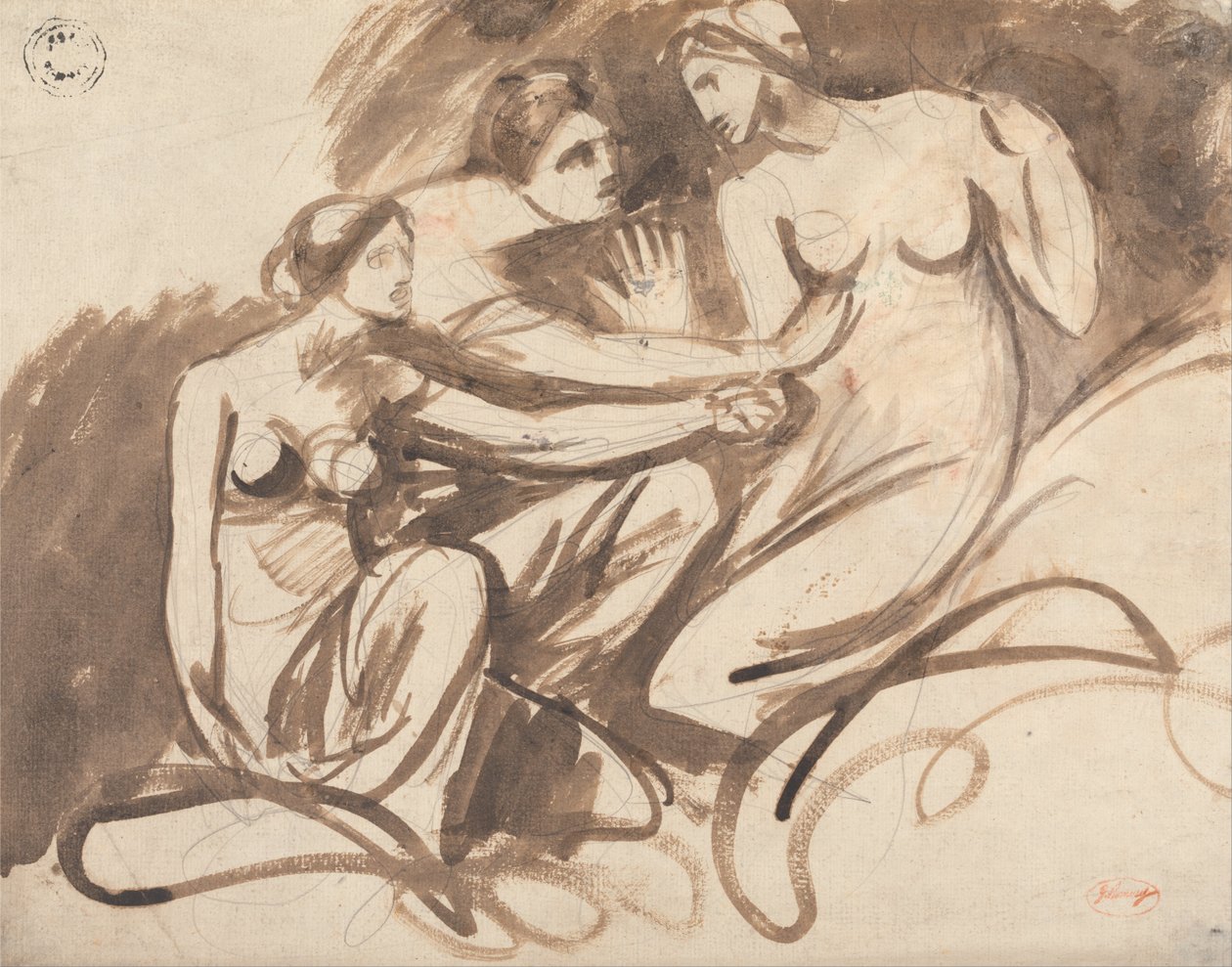 Tre unga häxor av George Romney