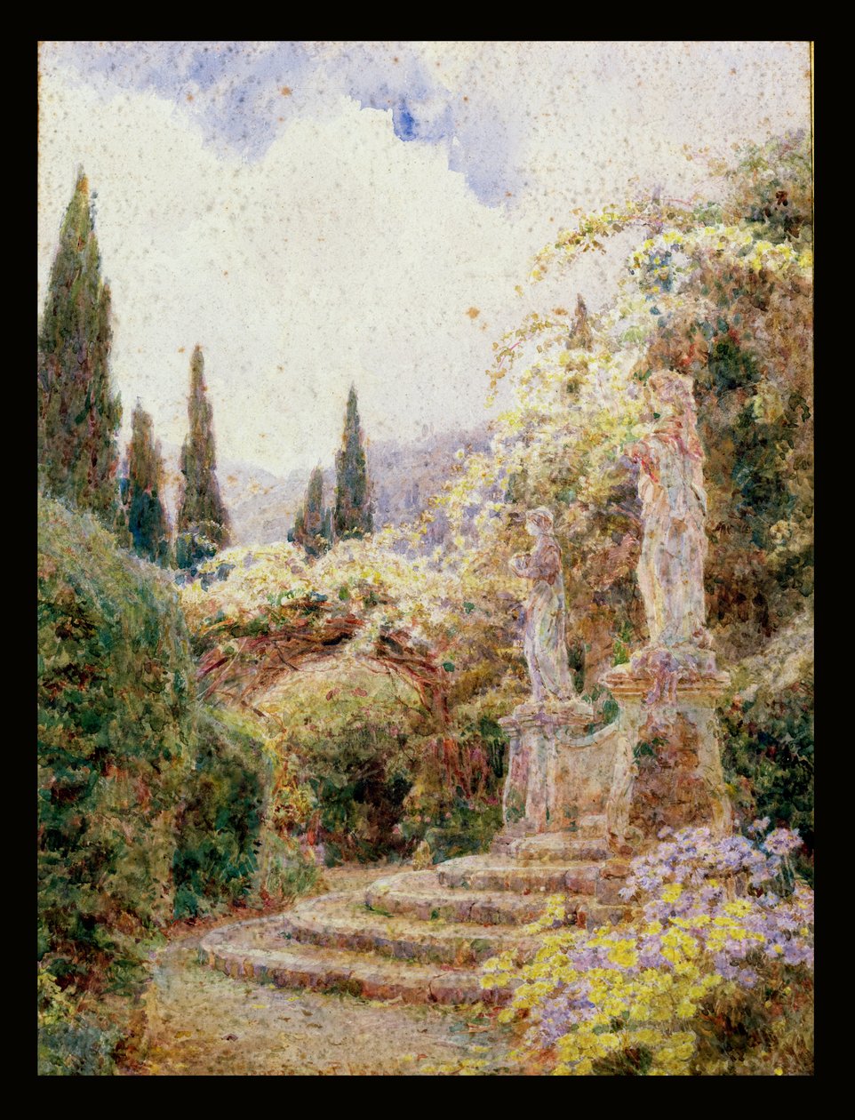 Flora och Pomona, Villa mordbrand, Nice av George Samuel Elgood