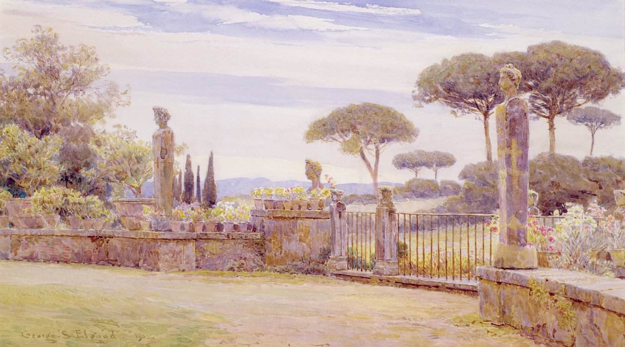 Belvedere, Villa Piatti, Rom av George Samuel Elgood