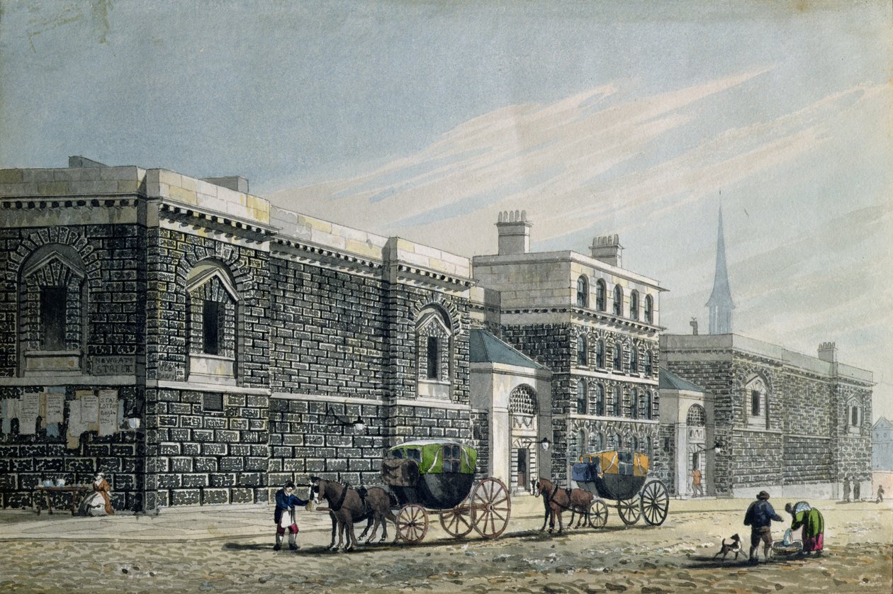 West View of Newgate, c.1810 av George Shepherd