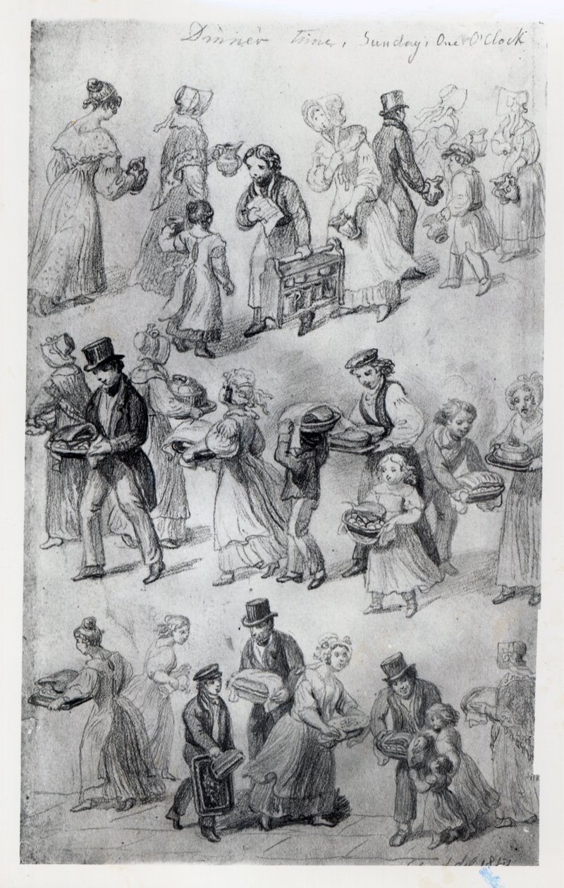 Levererar middag, 1841 av George Snr Scharf