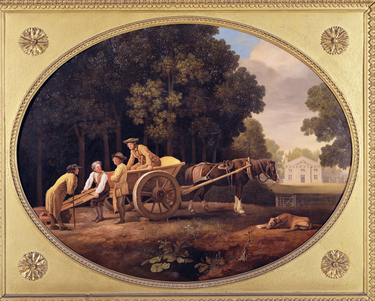 Labourers, 1781 (emalj på Wedgwood kex lergods) av George Stubbs