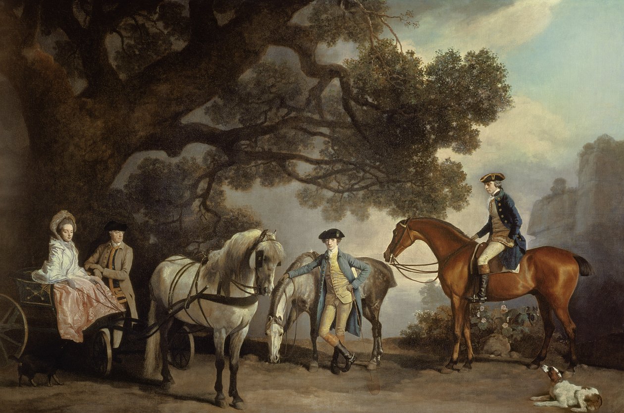 Melbourne och Milbanke familjer, av George Stubbs