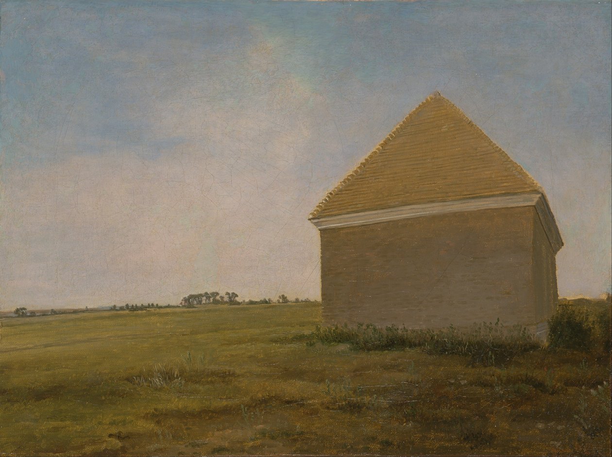 Newmarket Heath, med ett gnuggande hus av George Stubbs