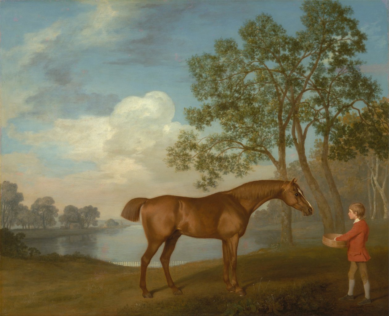Pumpa med en stabil kille av George Stubbs