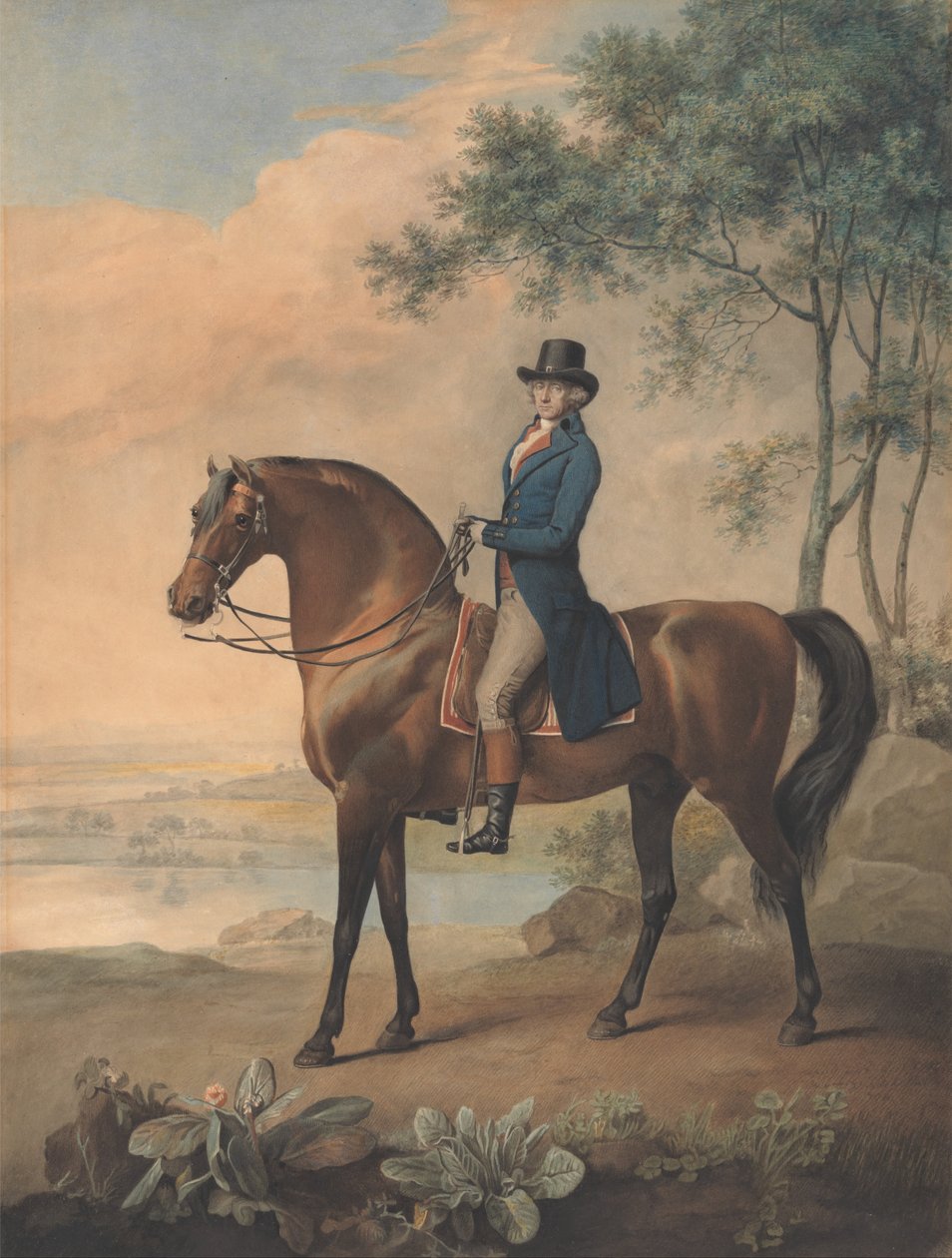 Warren Hastings på sin arabiska häst av George Stubbs
