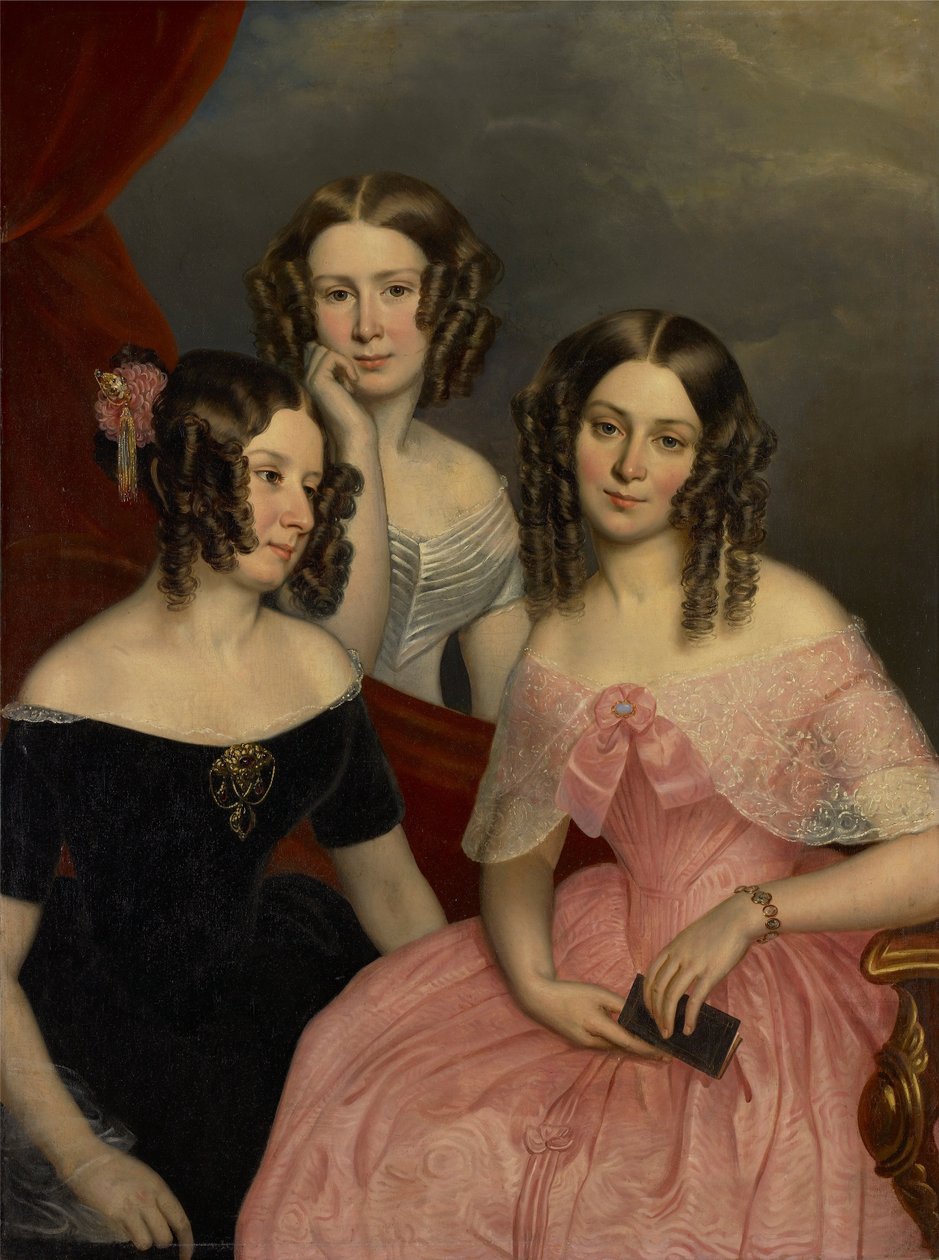 De tre Robinson -systrarna av George Theodore Berthon