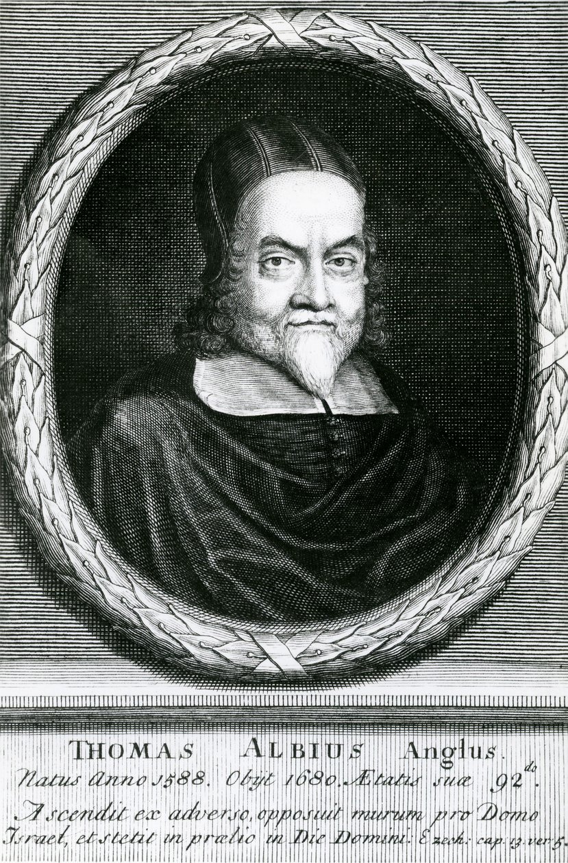 Porträtt av Thomas Albius (White) (1588-1680), 1713 av George Vertue