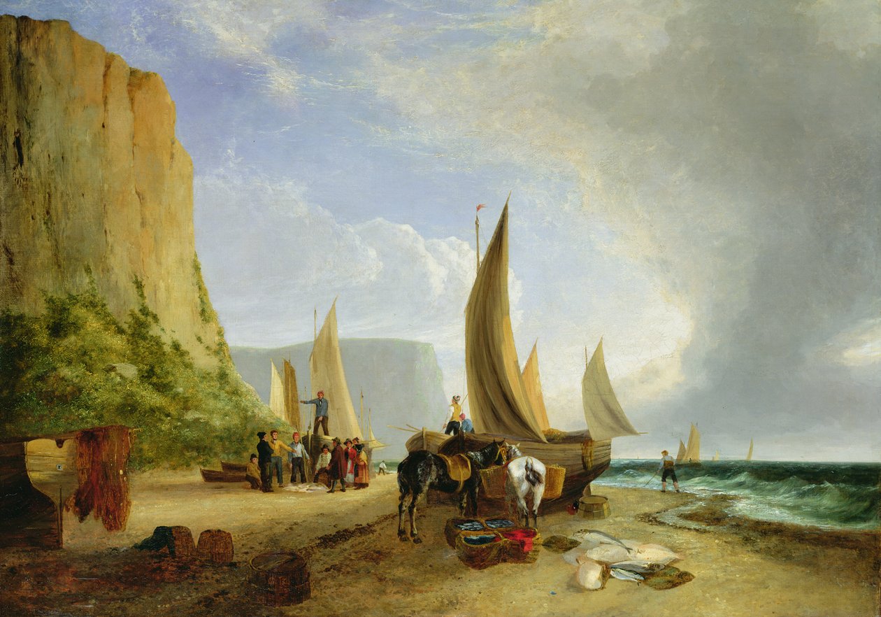 Fiske utanför Yarmouth av George Vincent