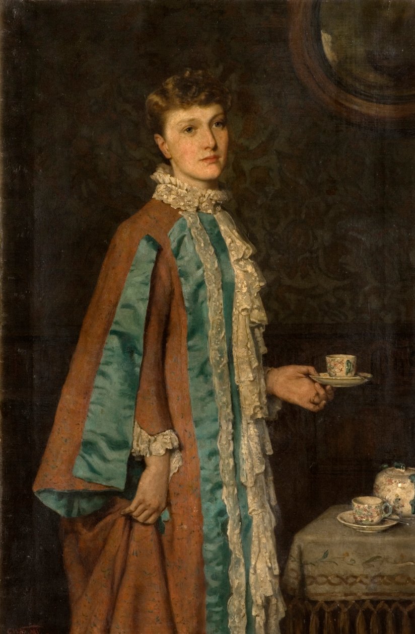 Porträtt av fru Clara Rowell, 1884 av George W. Baldry