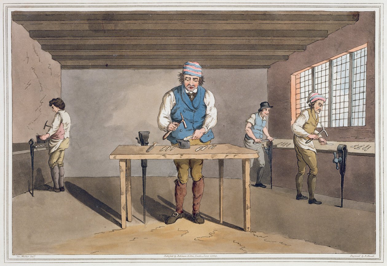 Sheffield Cutler, från `Costume of Yorkshire