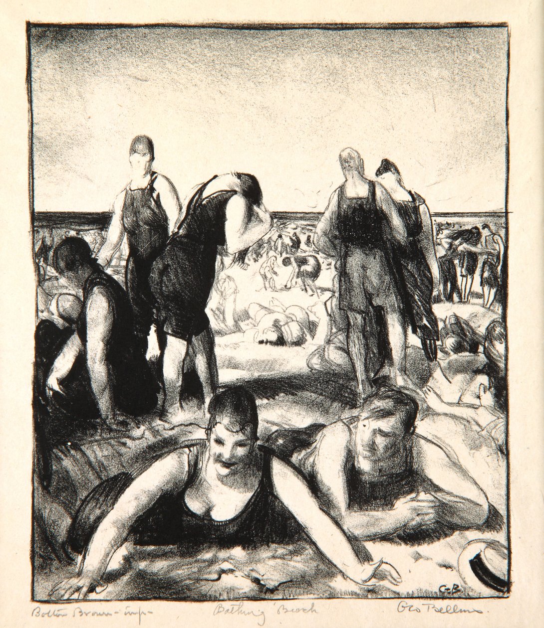 Badstranden, 1921 av George Wesley Bellows