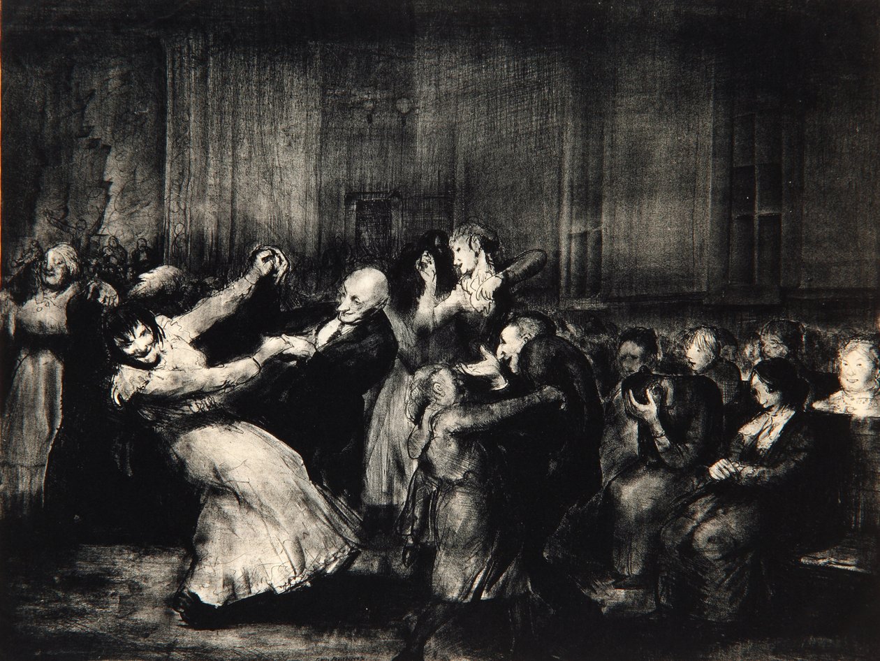 Dans i ett dårhus, 1917 av George Wesley Bellows