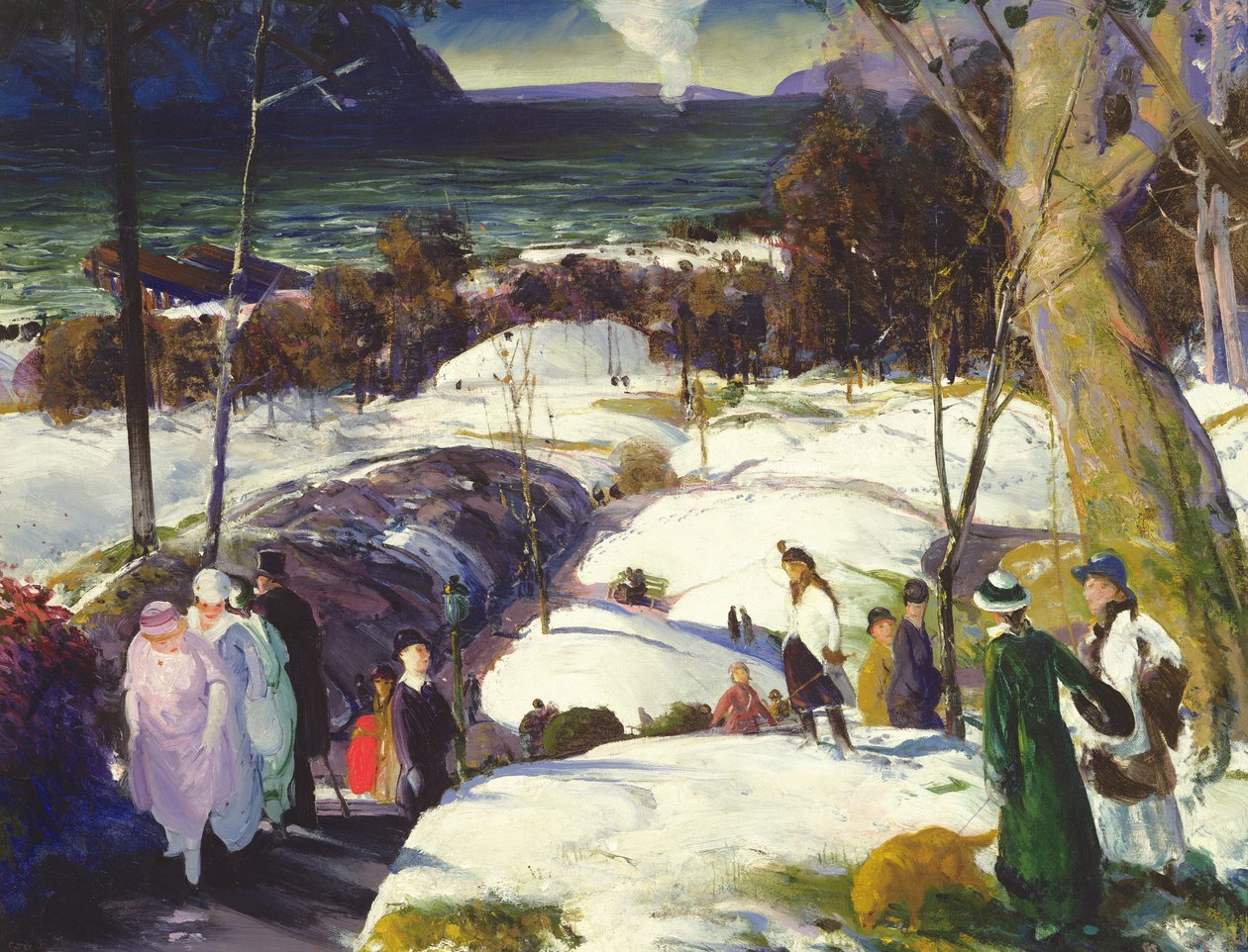 Påsksnö, 1915 av George Wesley Bellows