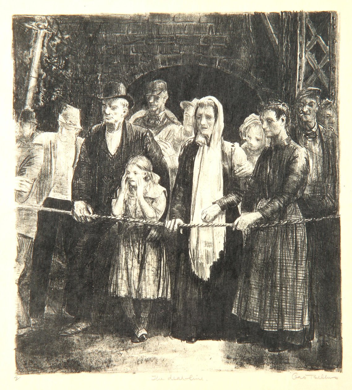Dead-line, 1923 av George Wesley Bellows