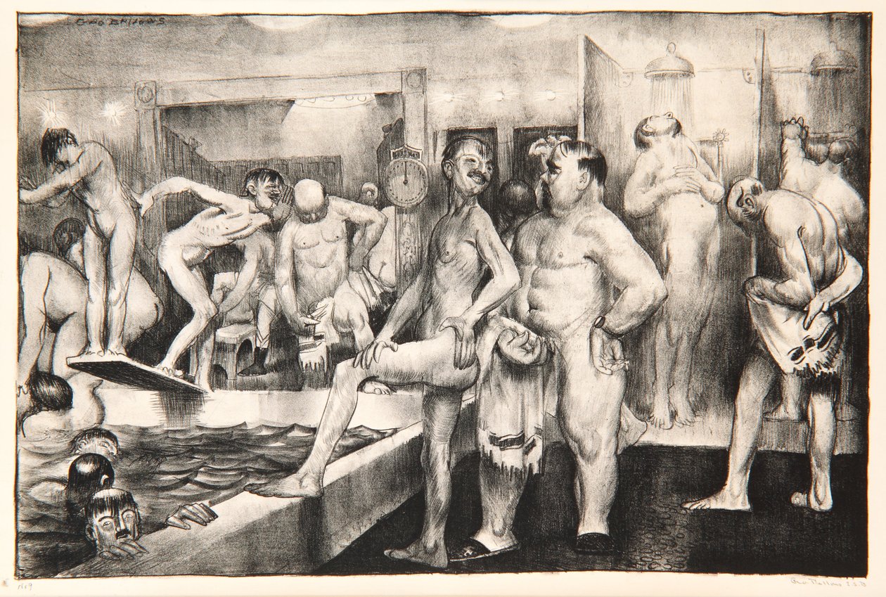 Duschbadet, 1917 av George Wesley Bellows