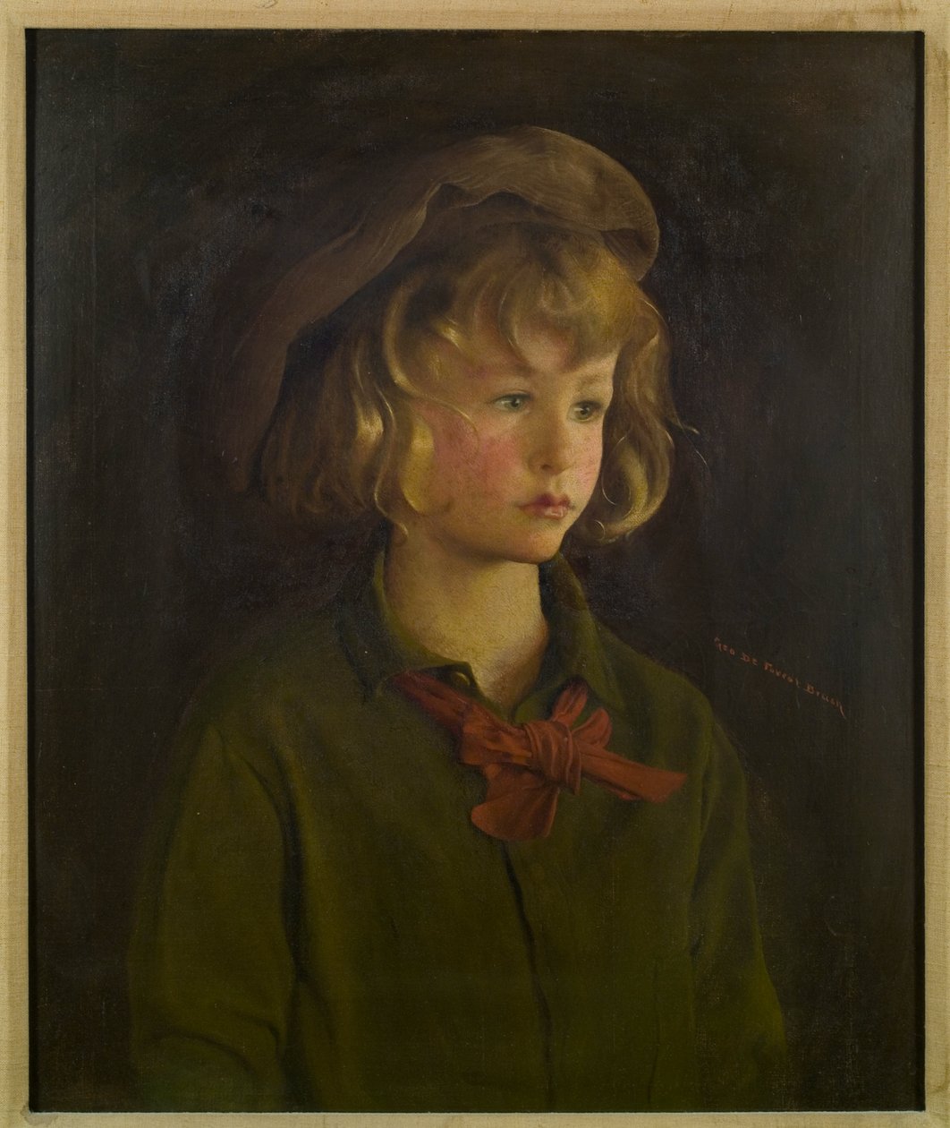 Pojkehuvud av George de Forest Brush or Brusch