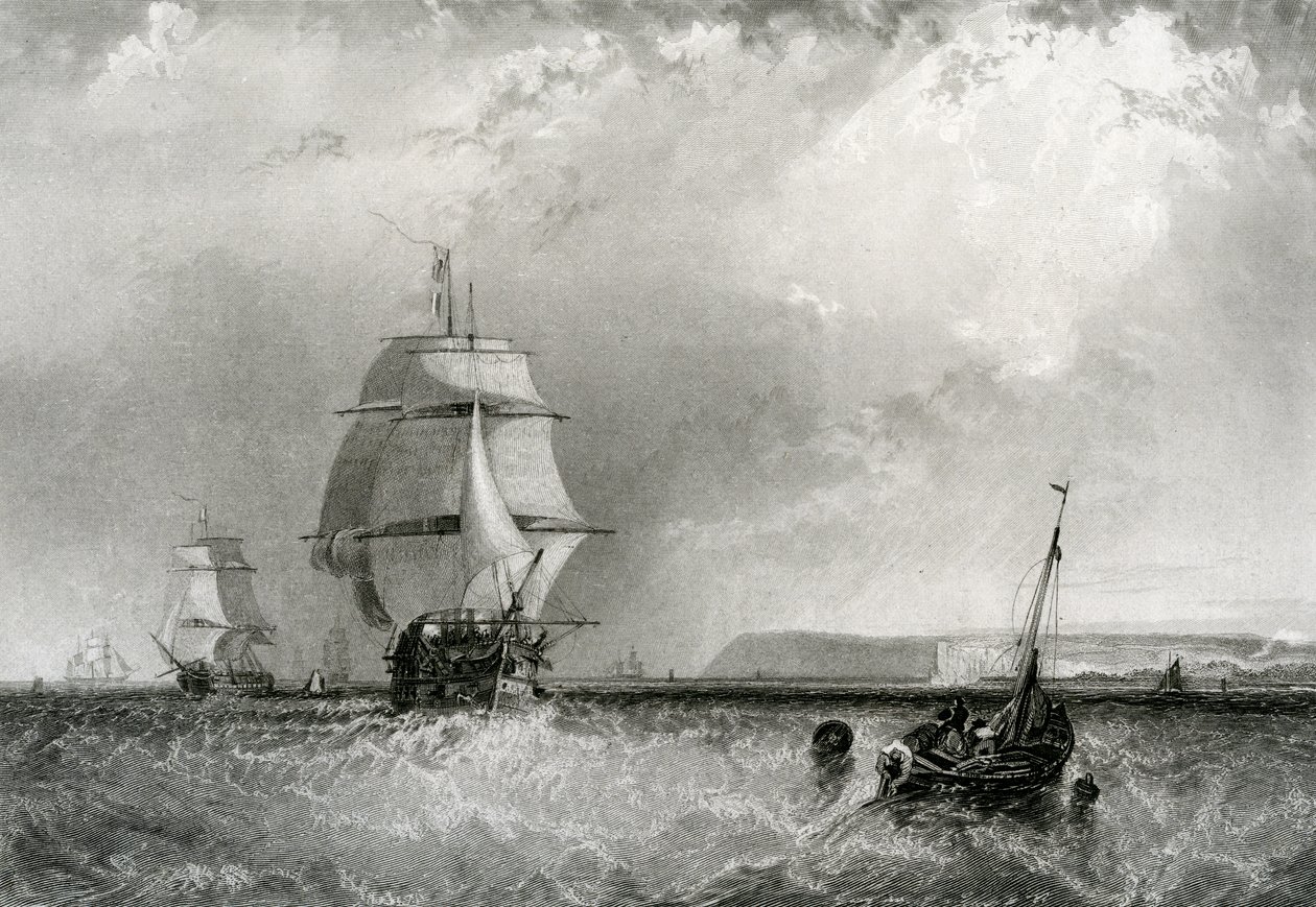 Nordförlandet, graverat av R. Brandard, 1834 av George the Elder Chambers