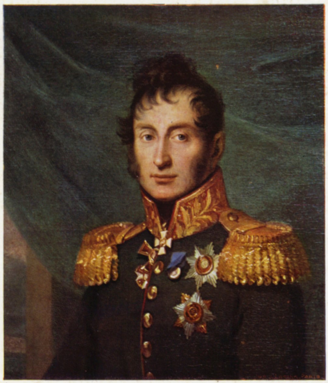 Porträtt av Nikolay Tuchkov (färglitografi) av George (after) Dawe