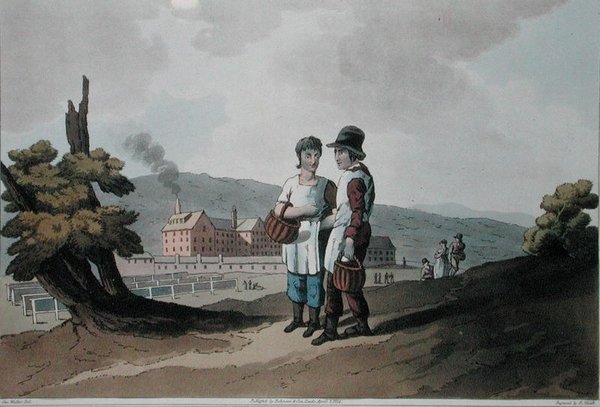 Factory Children, från `Costume of Yorkshire