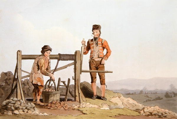 Ruddle Pit, från `Costume of Yorkshire