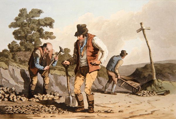 Stone Breakers, från `Costume of Yorkshire