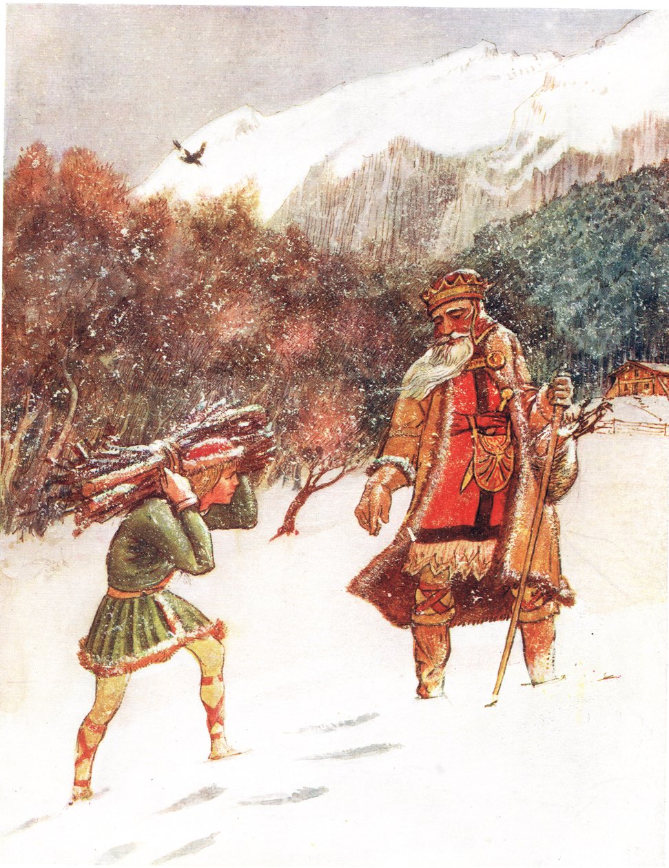 Gode kung Wenceslas, illustration från 