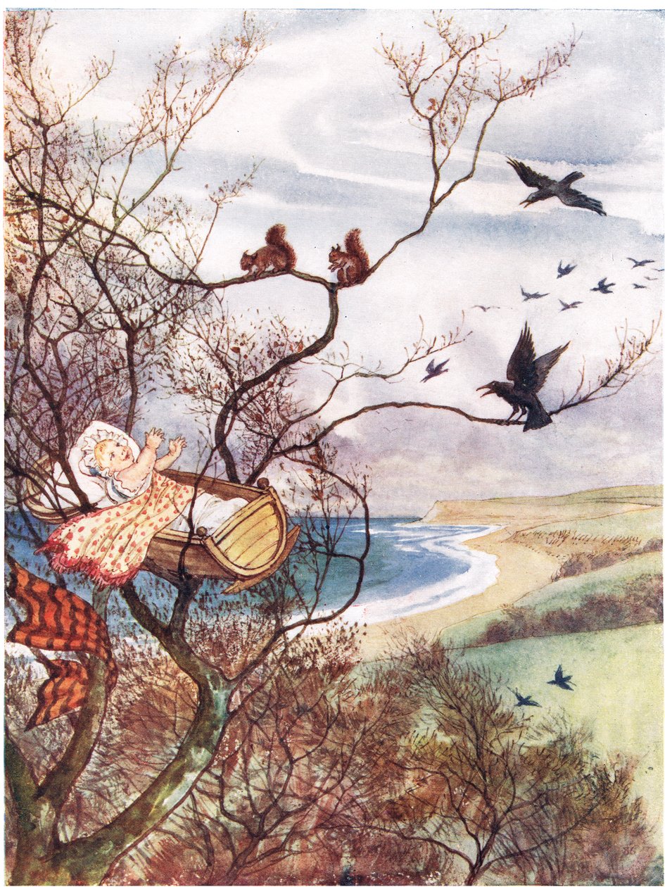 Hush-a-by Baby, illustration från "A Picture Song Book", 1910 av George, 9th Earl of Carlisle Howard