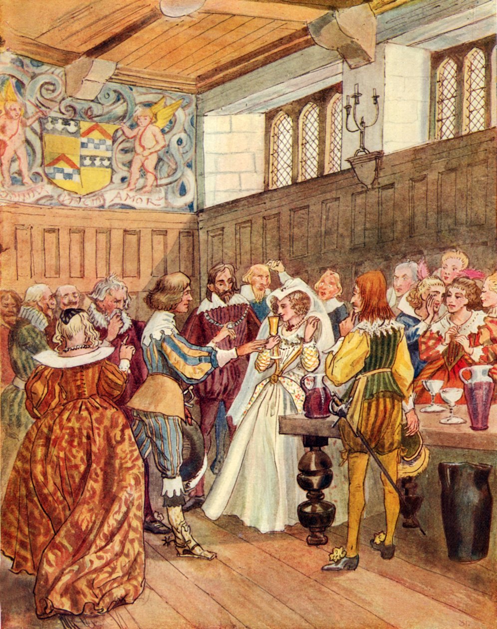 Lochinvar (färglitografi) av George 9th Earl of Carlisle Howard