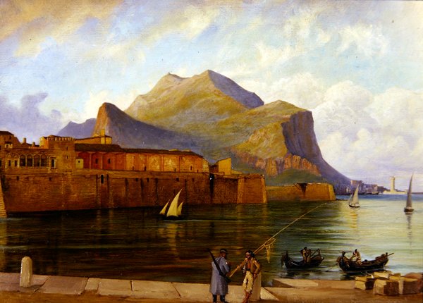 Monte Pellegrino från Palermos hamn av George 9th Earl of Carlisle Howard