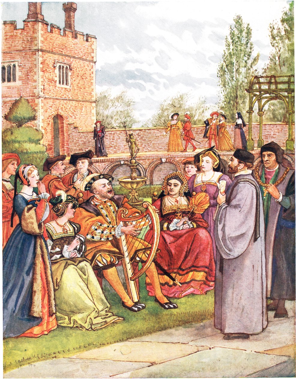 Kings Ballad, illustration från "A Picture Song Book", 1910 av George, 9th Earl of Carlisle Howard
