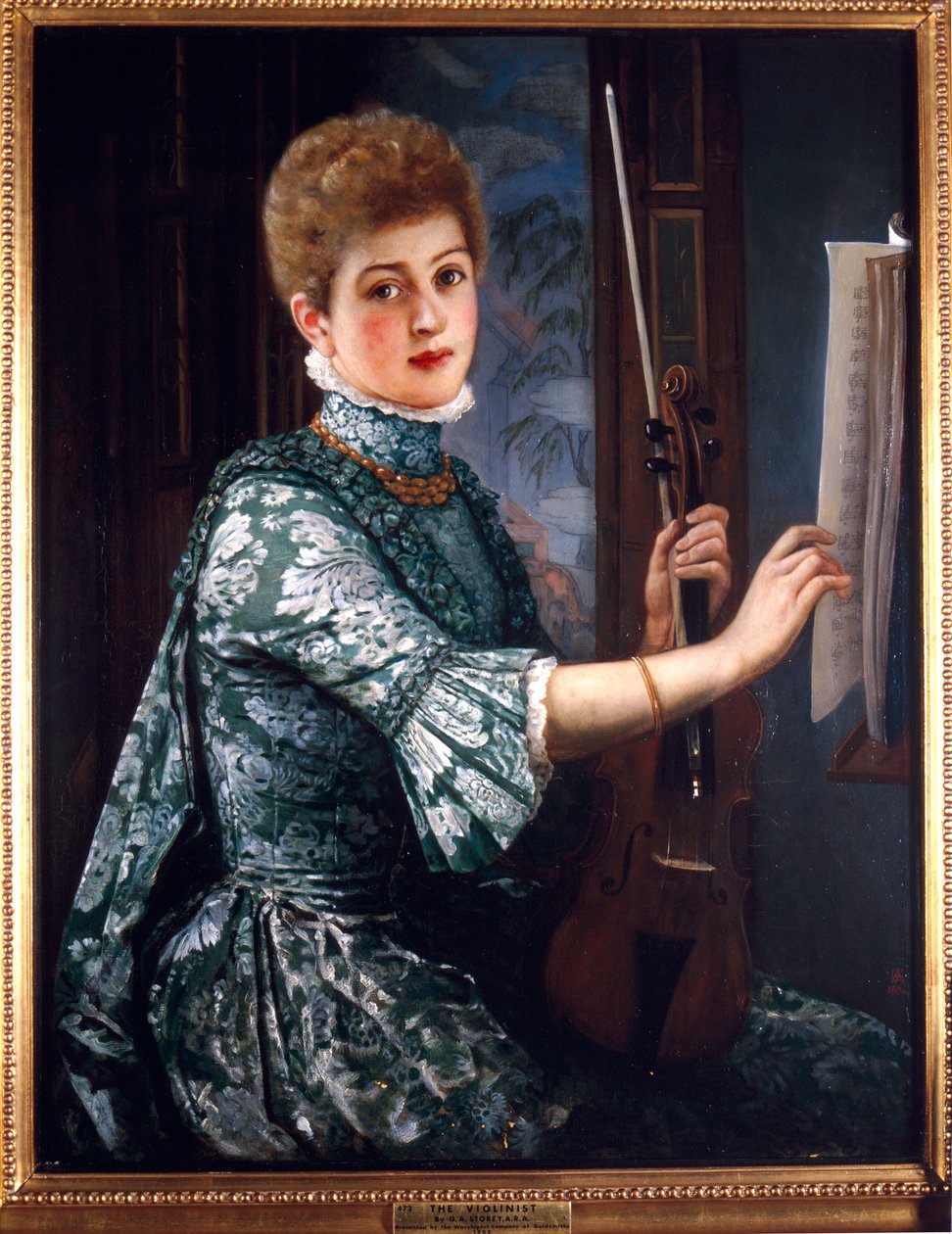 "Violinisten", 1886 av George Adolphus Storey