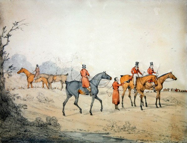 The Meet (penna och akvarell på papper) av George Alken
